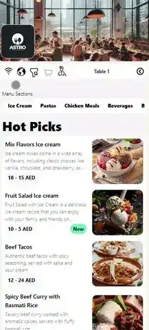 Menu View